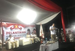 Di Pelantikan, Ketua DPC Gerindra Manado Louis Schramm Ajak Pengurus Solid Menangkan Pilkada 2024 di Sulut