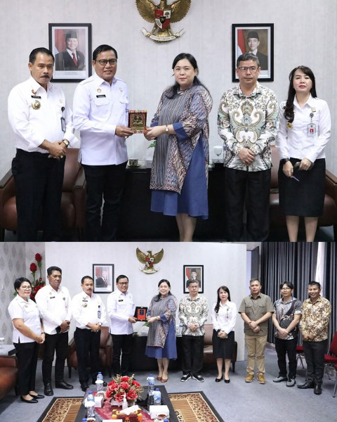 Rektor IAKN Terima Kunker Kepala Kantor Wilayah Kementerian Hukum dan HAM Sulut